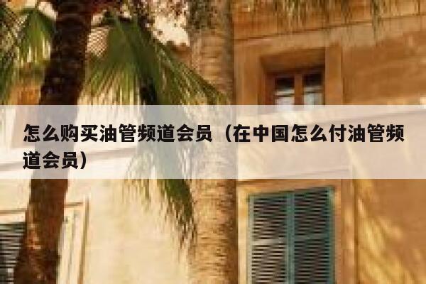怎么购买油管频道会员（在中国怎么付油管频道会员） 第1张