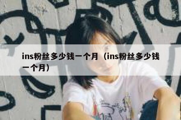 ins粉丝多少钱一个月（ins粉丝多少钱一个月） 第1张