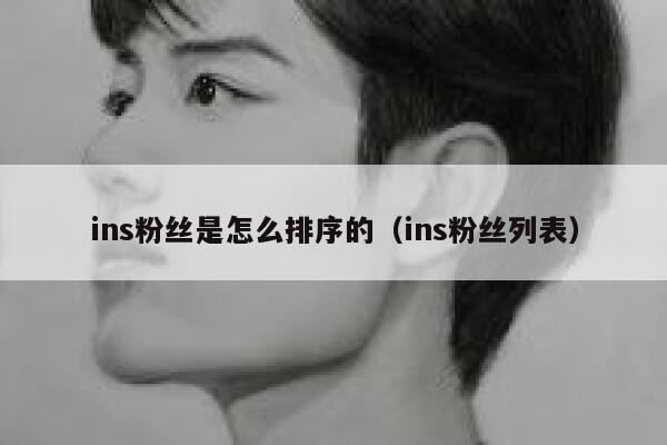 ins粉丝是怎么排序的（ins粉丝列表） 第1张