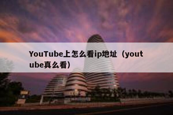 YouTube上怎么看ip地址（youtube真么看） 第1张