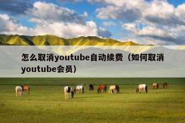 怎么取消youtube自动续费(如何取消youtube会员) 第1张 怎么取消youtube自动续费(如何取消youtube会员) 第1张