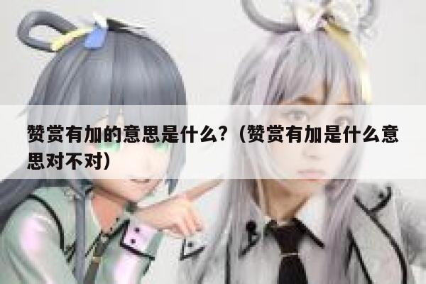 赞赏有加的意思是什么?（赞赏有加是什么意思对不对） 第1张