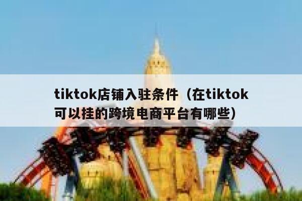 tiktok店铺入驻条件（在tiktok可以挂的跨境电商平台有哪些） 第1张