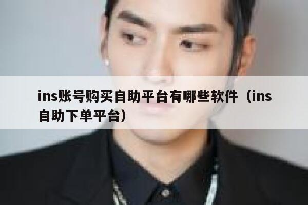 ins账号购买自助平台有哪些软件（ins自助下单平台） 第1张
