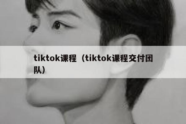 tiktok课程（tiktok课程交付团队） 第1张