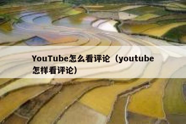 YouTube怎么看评论（youtube怎样看评论） 第1张