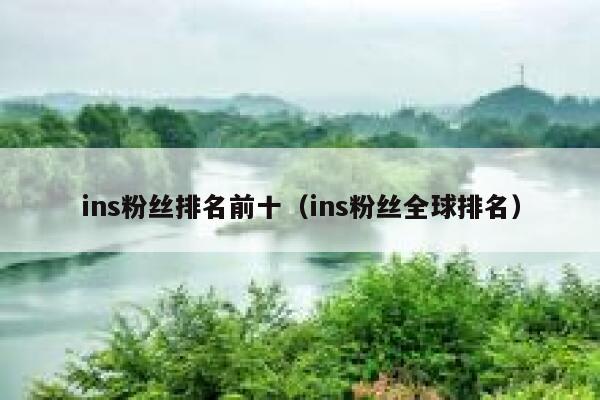 ins粉丝排名前十（ins粉丝全球排名） 第1张