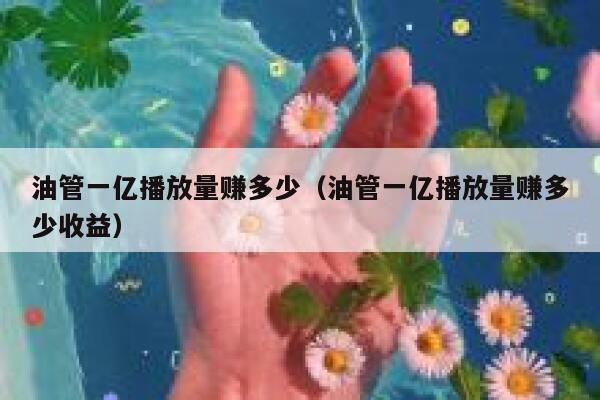 油管一亿播放量赚多少（油管一亿播放量赚多少收益） 第1张
