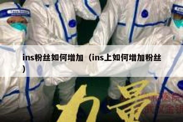 ins粉丝如何增加（ins上如何增加粉丝） 第1张