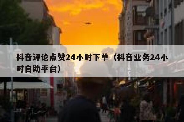 抖音评论点赞24小时下单（抖音业务24小时自助平台） 第1张