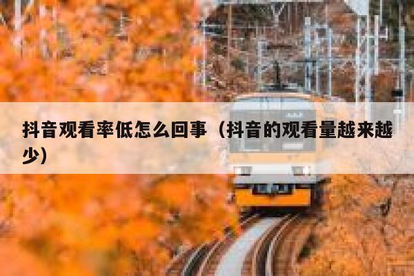 抖音观看率低怎么回事(抖音的观看量越来越少) 第1张 抖音观看率低怎么回事(抖音的观看量越来越少) 第1张
