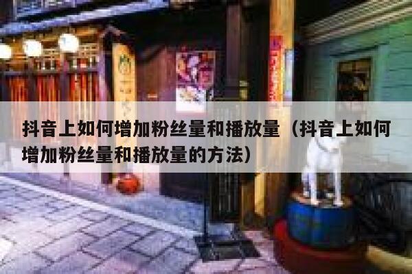 抖音上如何增加粉丝量和播放量（抖音上如何增加粉丝量和播放量的方法） 第1张