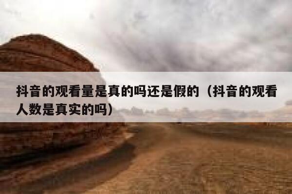 抖音的观看量是真的吗还是假的(抖音的观看人数是真实的吗) 第1张 抖音的观看量是真的吗还是假的(抖音的观看人数是真实的吗) 第1张