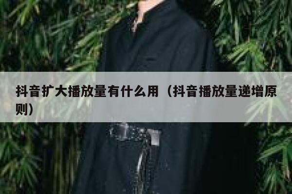 抖音扩大播放量有什么用(抖音播放量递增原则) 第1张 抖音扩大播放量有什么用(抖音播放量递增原则) 第1张