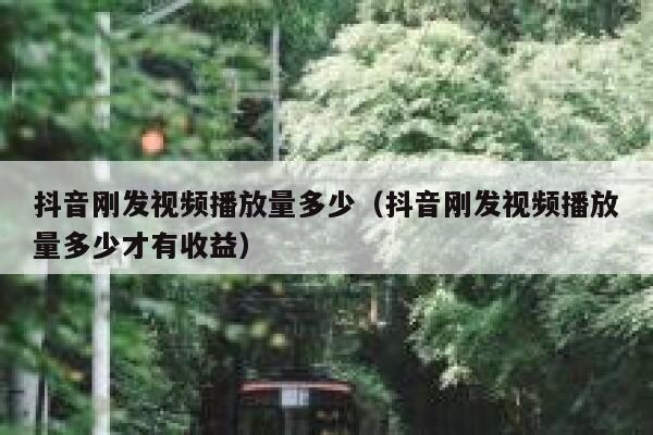 抖音刚发视频播放量多少（抖音刚发视频播放量多少才有收益） 第1张