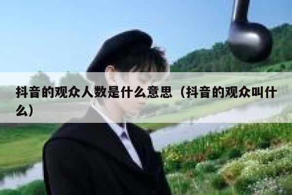 抖音的观众人数是什么意思（抖音的观众叫什么） 第1张