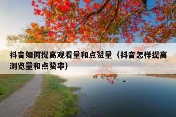 抖音如何提高观看量和点赞量(抖音怎样提高浏览量和点赞率) 第1张 抖音如何提高观看量和点赞量(抖音怎样提高浏览量和点赞率) 第1张