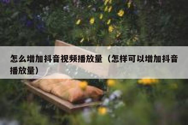 怎么增加抖音视频播放量（怎样可以增加抖音播放量） 第1张