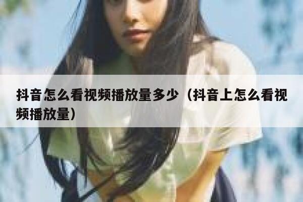 抖音怎么看视频播放量多少（抖音上怎么看视频播放量） 第1张