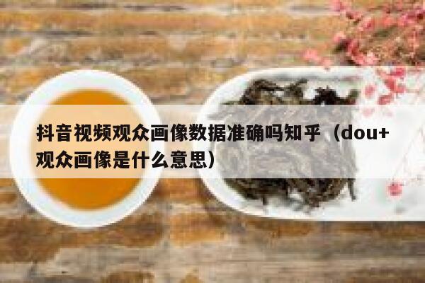 抖音视频观众画像数据准确吗知乎（dou+观众画像是什么意思） 第1张