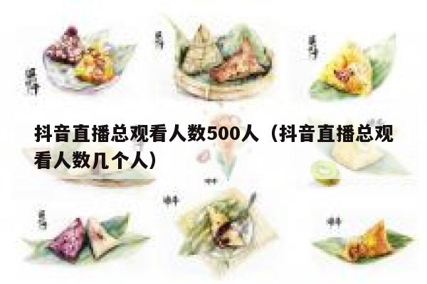 抖音直播总观看人数500人（抖音直播总观看人数几个人） 第1张