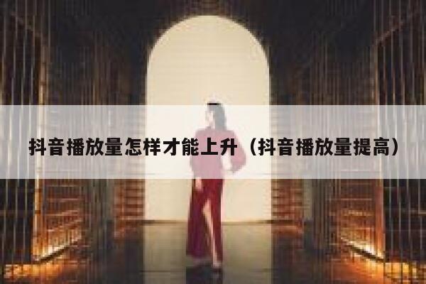 抖音播放量怎样才能上升(抖音播放量提高) 第1张 抖音播放量怎样才能上升(抖音播放量提高) 第1张