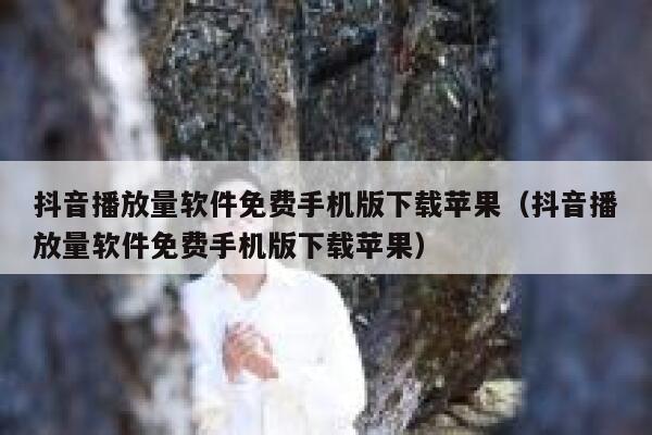 抖音播放量软件免费手机版下载苹果（抖音播放量软件免费手机版下载苹果） 第1张