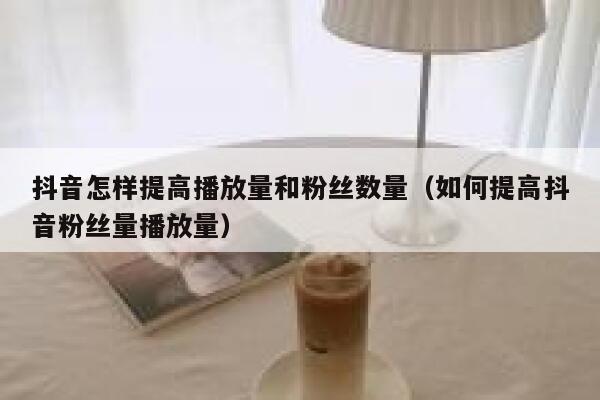 抖音怎样提高播放量和粉丝数量（如何提高抖音粉丝量播放量） 第1张
