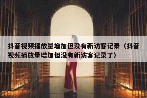 抖音视频播放量增加但没有新访客记录（抖音视频播放量增加但没有新访客记录了） 第1张