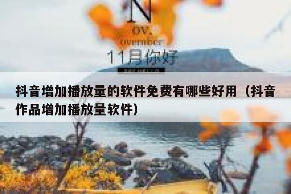 抖音增加播放量的软件免费有哪些好用(抖音作品增加播放量软件) 第1张 抖音增加播放量的软件免费有哪些好用(抖音作品增加播放量软件) 第1张