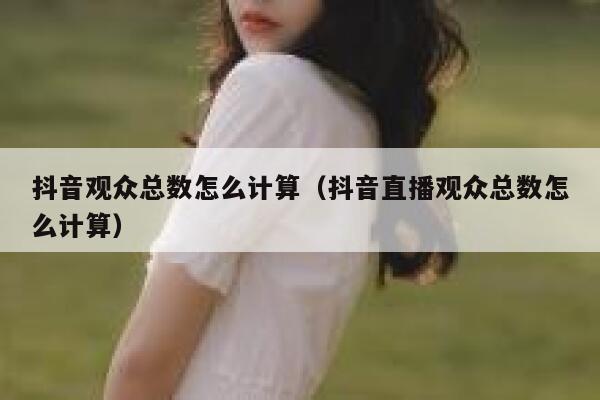 抖音观众总数怎么计算（抖音直播观众总数怎么计算） 第1张