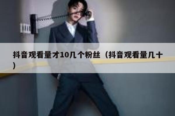 抖音观看量才10几个粉丝（抖音观看量几十） 第1张