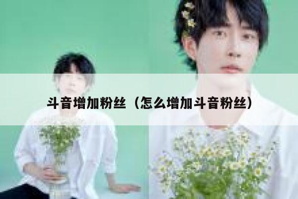 斗音增加粉丝（怎么增加斗音粉丝） 第1张