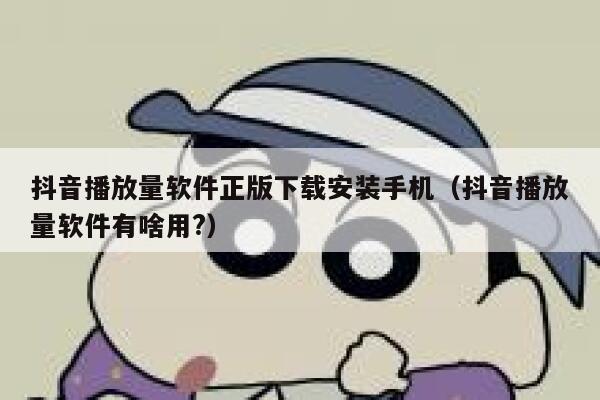 抖音播放量软件正版下载安装手机（抖音播放量软件有啥用?） 第1张