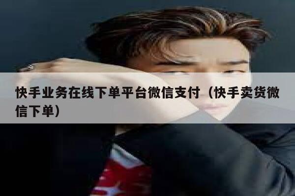 快手业务在线下单平台微信支付（快手卖货微信下单） 第1张