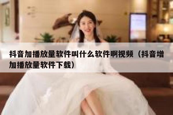 抖音加播放量软件叫什么软件啊视频(抖音增加播放量软件下载) 第1张 抖音加播放量软件叫什么软件啊视频(抖音增加播放量软件下载) 第1张