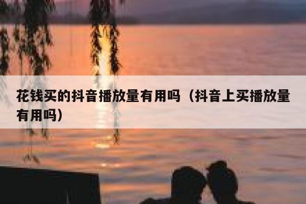 花钱买的抖音播放量有用吗（抖音上买播放量有用吗） 第1张