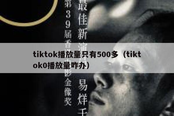 tiktok播放量只有500多(tiktok0播放量咋办) 第1张 tiktok播放量只有500多(tiktok0播放量咋办) 第1张