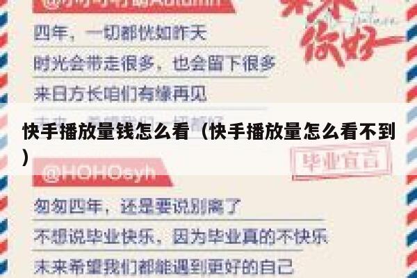 快手播放量钱怎么看（快手播放量怎么看不到） 第1张