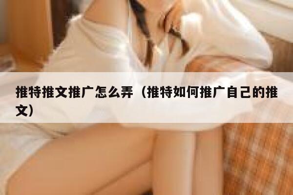推特推文推广怎么弄（推特如何推广自己的推文） 第1张