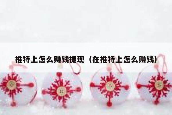 推特上怎么赚钱提现(在推特上怎么赚钱) 第1张 推特上怎么赚钱提现(在推特上怎么赚钱) 第1张