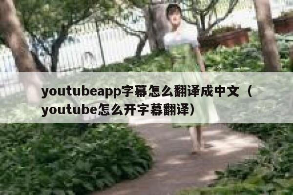 youtubeapp字幕怎么翻译成中文(youtube怎么开字幕翻译) 第1张 youtubeapp字幕怎么翻译成中文(youtube怎么开字幕翻译) 第1张