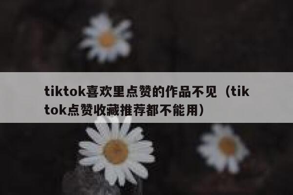 tiktok喜欢里点赞的作品不见（tiktok点赞收藏推荐都不能用） 第1张