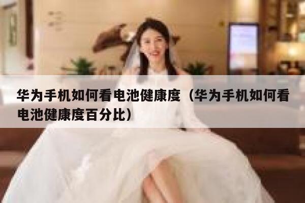 华为手机如何看电池健康度（华为手机如何看电池健康度百分比） 第1张