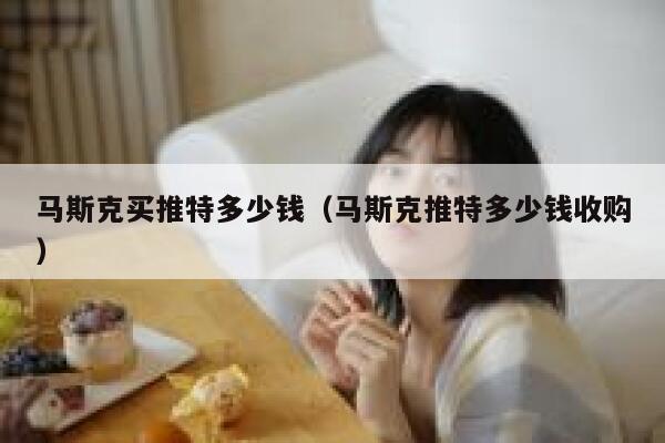 马斯克买推特多少钱（马斯克推特多少钱收购） 第1张
