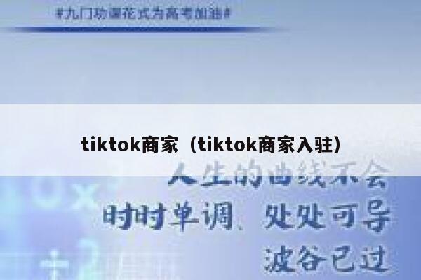 tiktok商家（tiktok商家入驻） 第1张