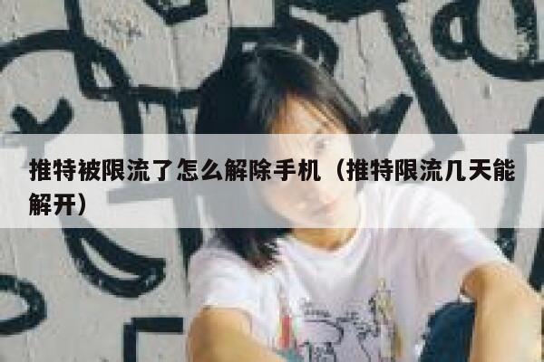 推特被限流了怎么解除手机（推特限流几天能解开） 第1张