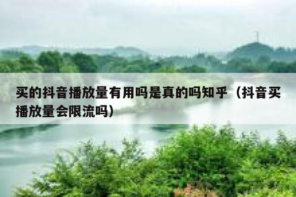 买的抖音播放量有用吗是真的吗知乎（抖音买播放量会限流吗） 第1张