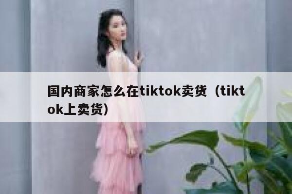 国内商家怎么在tiktok卖货（tiktok上卖货） 第1张