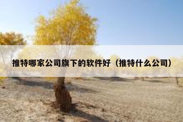 推特哪家公司旗下的软件好(推特什么公司) 第1张 推特哪家公司旗下的软件好(推特什么公司) 第1张